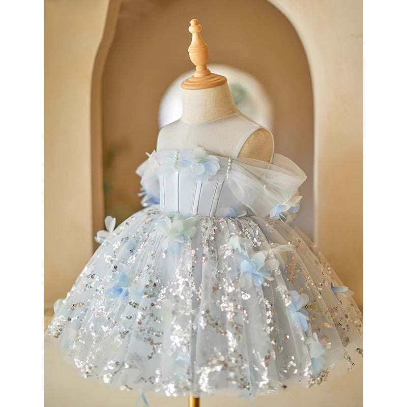 Disney-Inspired Enchanted Spring Princess Dress for Piano Recitals and Special Occasions