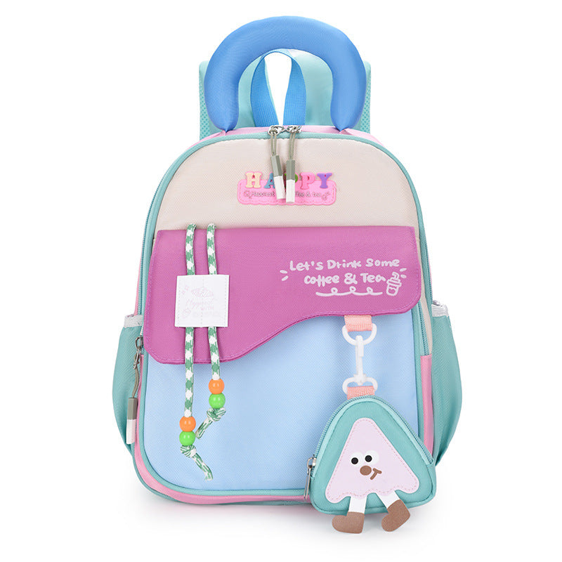 Children's Schoolbags New Style Cute Cartoon Backpacks for Boys and Girls Aged 3-6 Years Old Lightweight Weight-Reducing Backpacks Kindergarten Schoolbags
