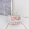 New Pearl Bow Little Fragrance Mini Girls Princess Pearl Handheld Crossbody Accessories Bags Wholesale