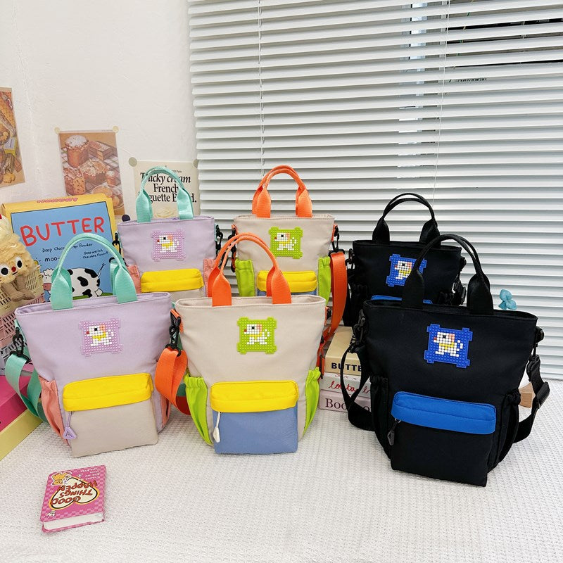 Parent-child Color Crossbody Bag Internet Popular Outdoor Sports Shoulder Bag Creative Practical Travel All-match Mother Children's Bag