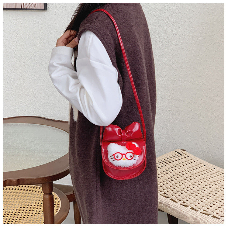 2026 New Stylish Festive Crossbody Bag for Girls, Red Lucky Money Wallet, New Year Matching Coin Purse, Parent-Child Shoulder Bag