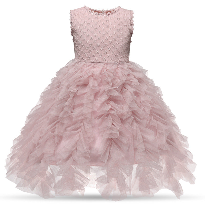 Princess Dress for Girls, Fluffy Tulle Summer 2026 New Style Cake Dress, Stylish Children's Baby Dress, Super Fairy-Like Tulle Dress