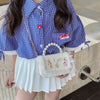 New Pearl Bow Little Fragrance Mini Girls Princess Pearl Handheld Crossbody Accessories Bags Wholesale