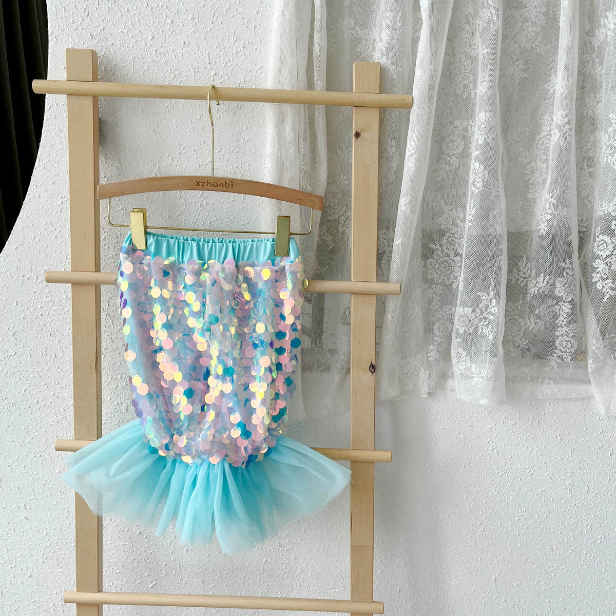 Children's Clothing Skirt Girls Baby Mermaid Princess Skirt 2026 Spring and Summer New Style Kidsren's Skirt Mesh Sequins