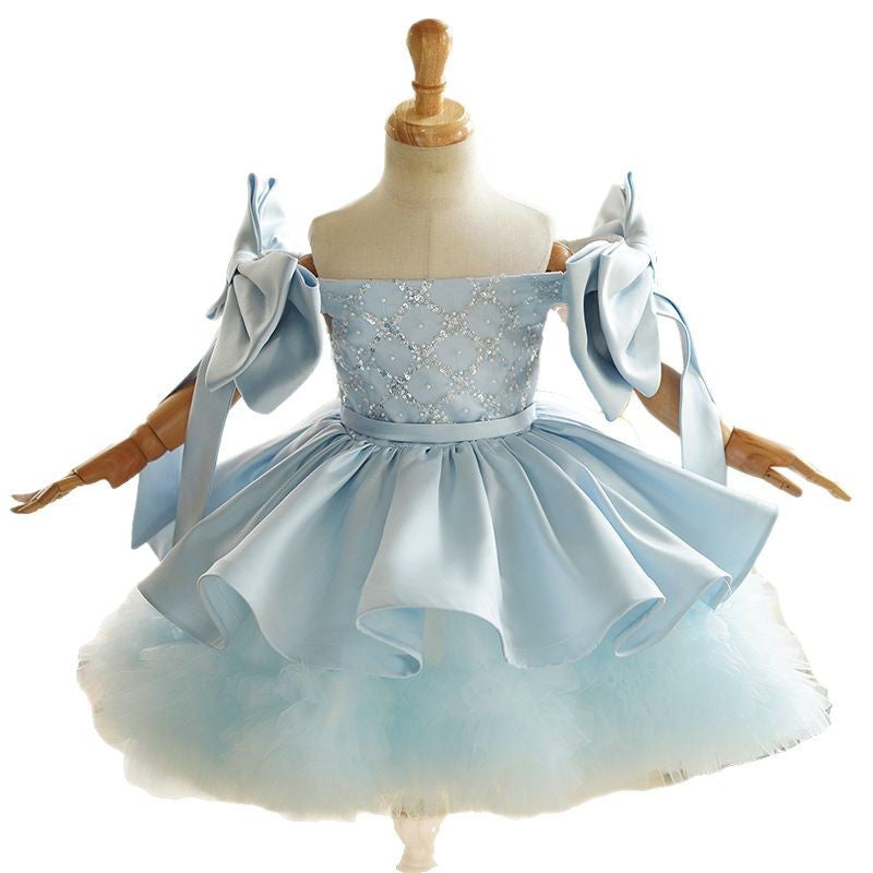 Children's Dress Princess Dress Birthday Evening Dress Piano Performance Dress Girls' Dress Host One Year Old Dress