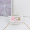 New Pearl Bow Little Fragrance Mini Girls Princess Pearl Handheld Crossbody Accessories Bags Wholesale