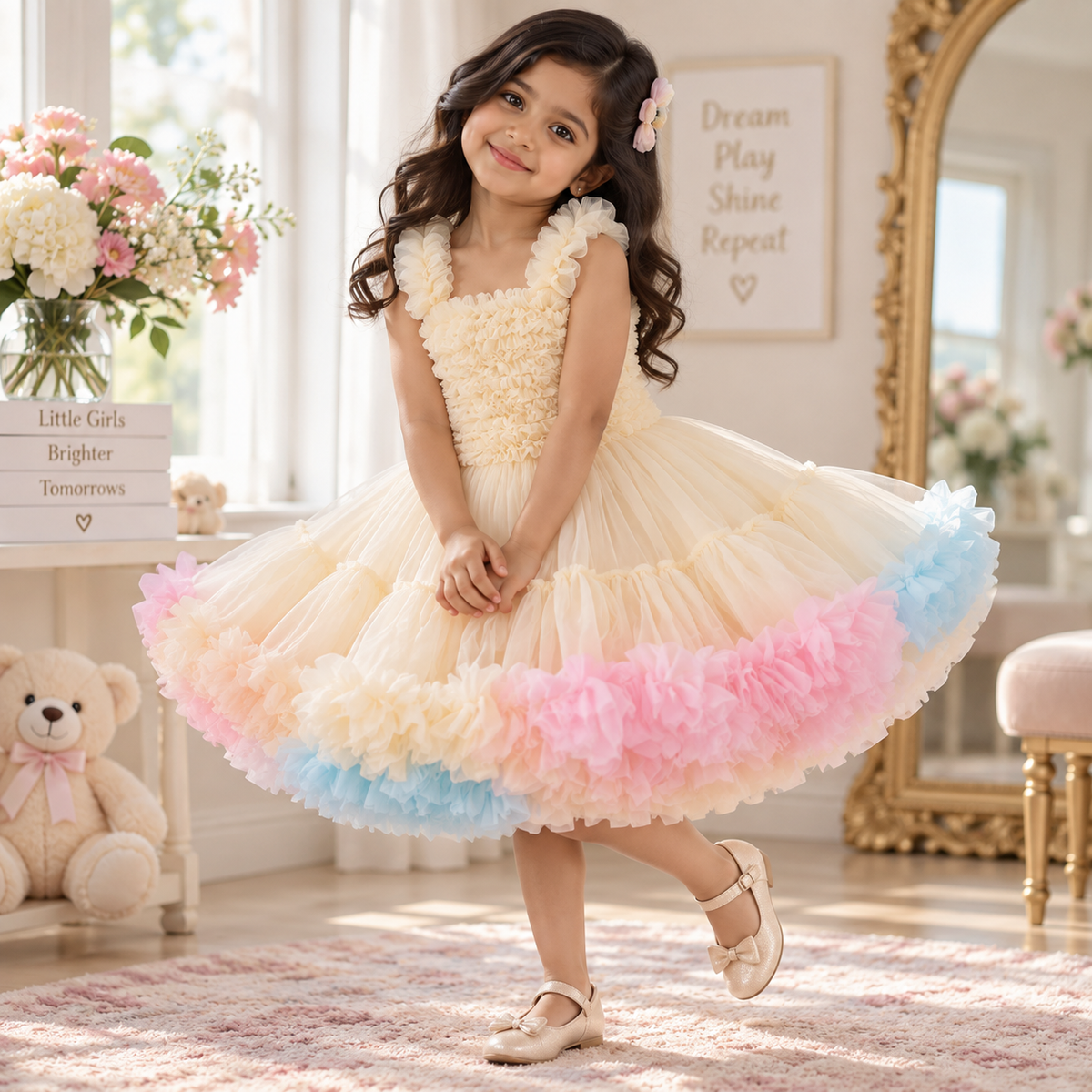 Rainbow Tutu Princess Dress