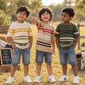 SMART STRIPD T SHIRT FOR BOYS