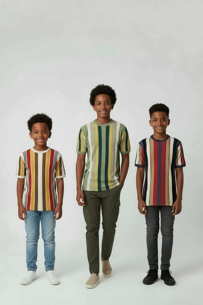BOYS TSHIRT FOR WINTERS IN STRIPES