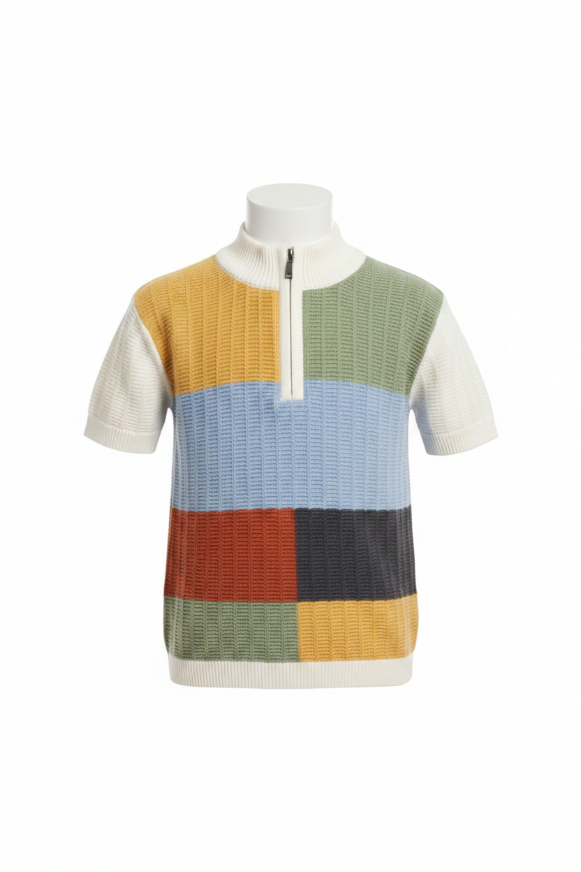 BOYS COLOR  BLOCK T-SHIRT