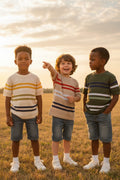 SMART STRIPD T SHIRT FOR BOYS