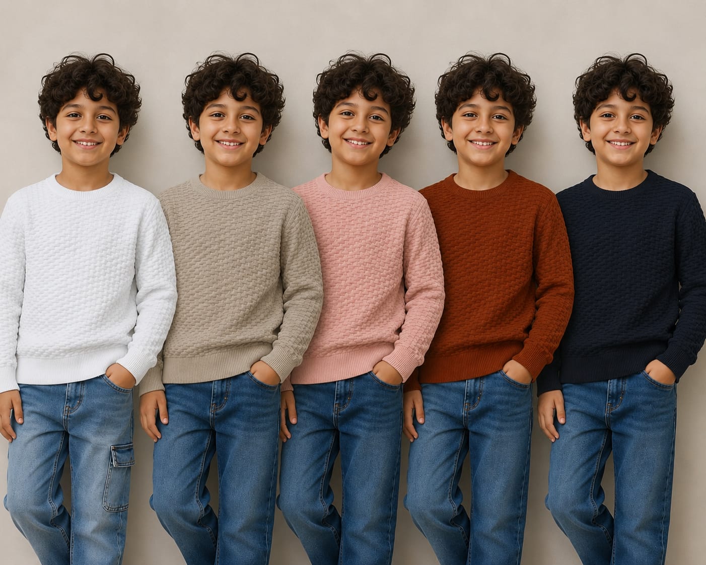 SOLID COLOR PULLOVERS