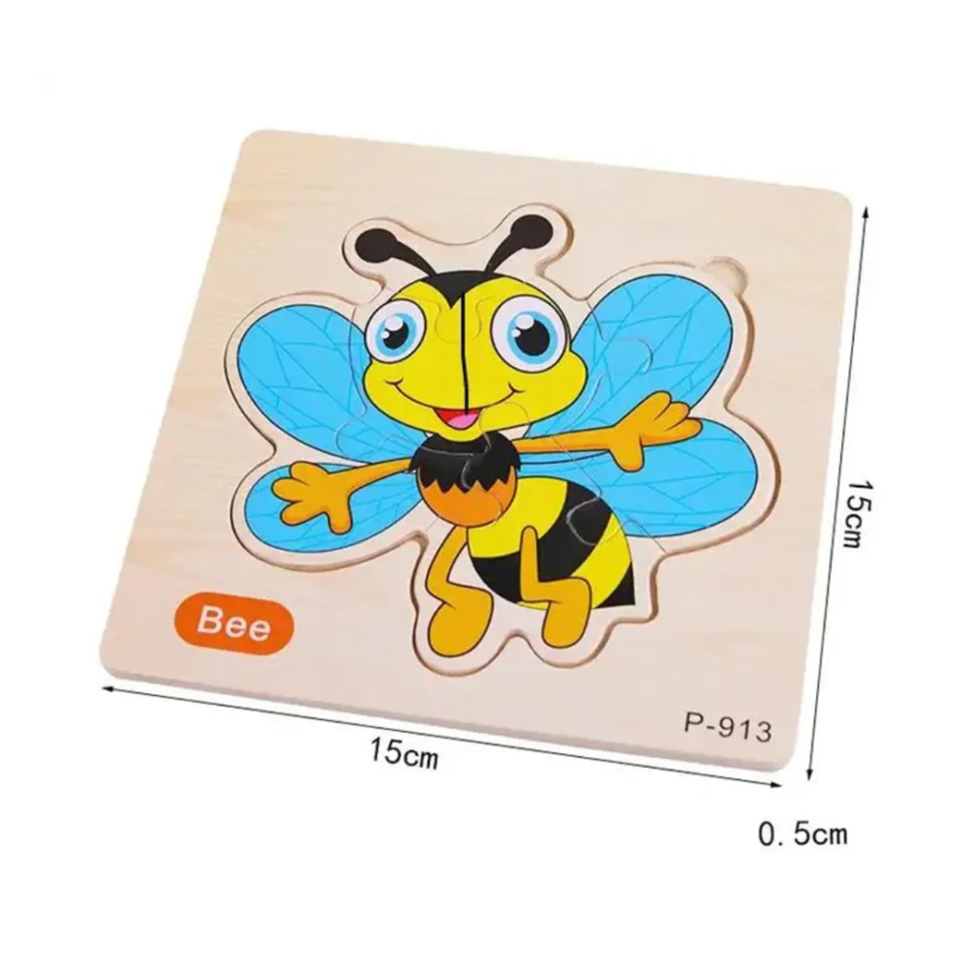 Wooden Jigsaw Puzzle Boards for Toddlers – Animals & Vehicles Set of 5