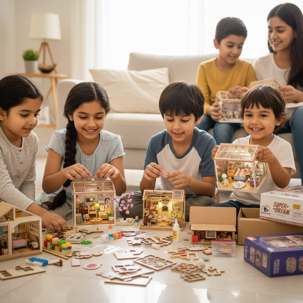 Dimorra Kids X Bella Ice Cream – Miniature DIY Shop Kit | LED Lights