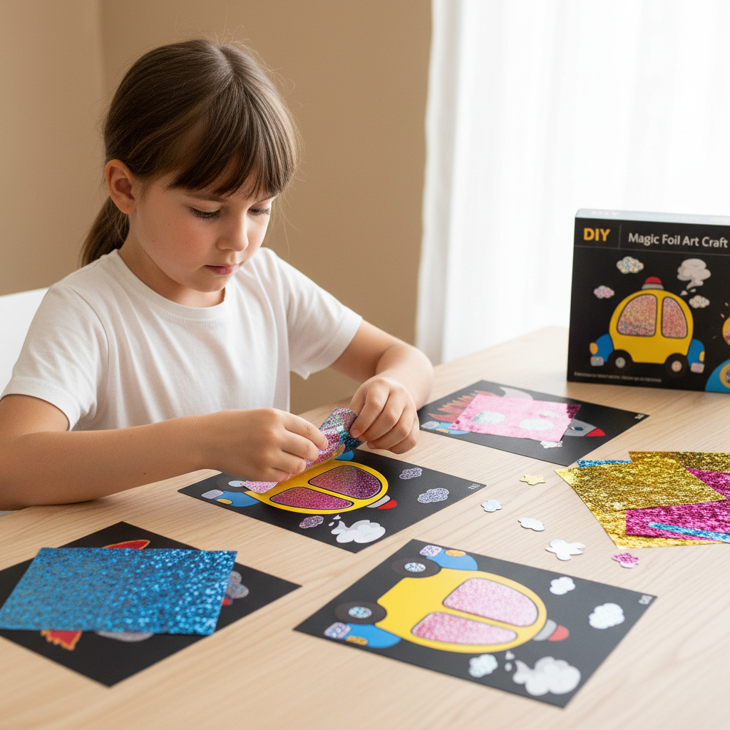 DIY Magic Foil Art Craft Kit for Kids