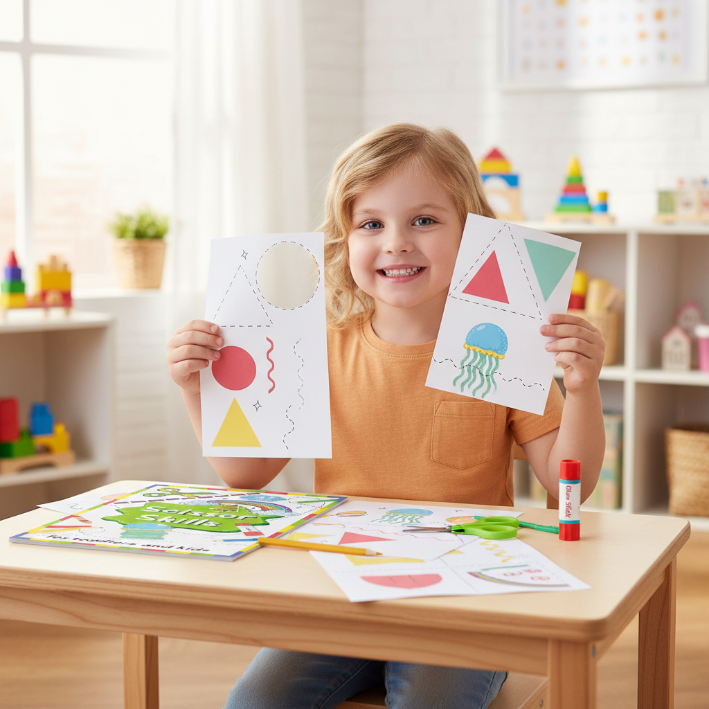 Scissor Skills Workbook Ages 3-5 | Fun Cutting Practice for Preschoolers