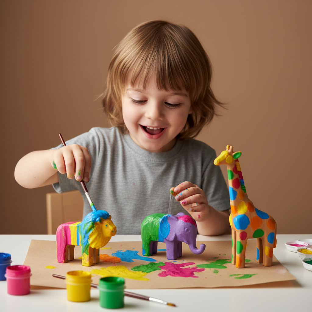 DIY Mould & Paint Animal Art Kit for Kids