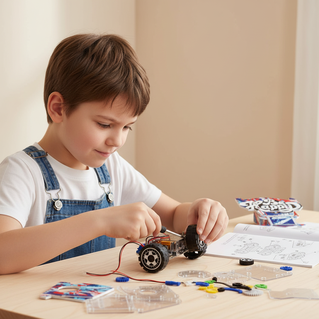 STEM DIY 4WD Off-Road Car Toy for Kids