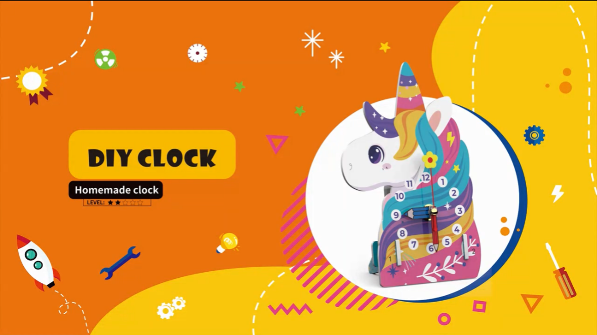STEM Time-Learning Unicorn Clock Kit