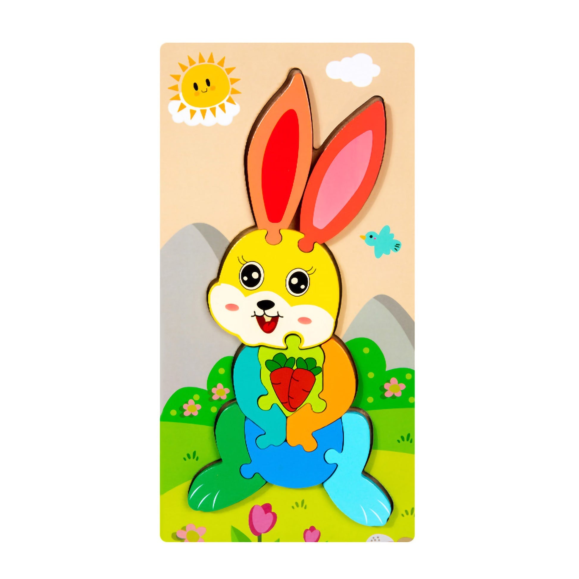 Montessori-style peg puzzles (bundle - pack of 4 mixed)